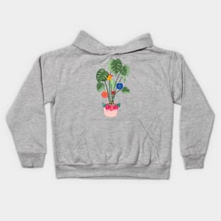 Christmas Monstera Kids Hoodie